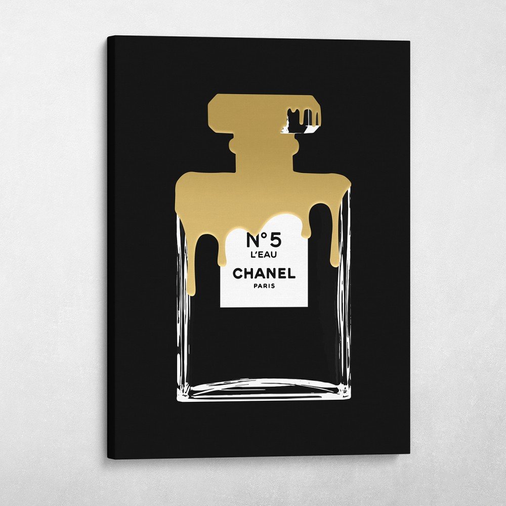 N°5 CHANEL 油彩画 金色フレーム Chanel No 5 Framed Art Prints for Sale - Fine Art America